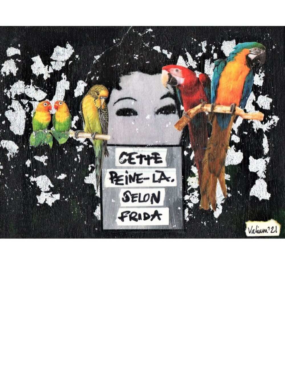 Original & unique collage on a 8 X 6 X 1/8 canvas